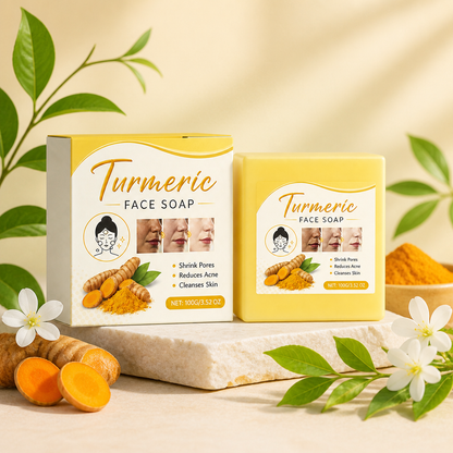 Turmeric Facial Cleansing Bar – Gentle Brightening & Hydrating Care