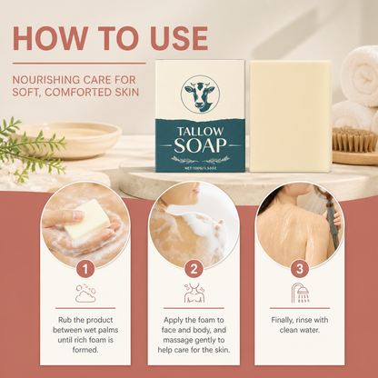Tallow & Oat Cleansing Bar – Nourishing Care for Soft, Comforted Skin