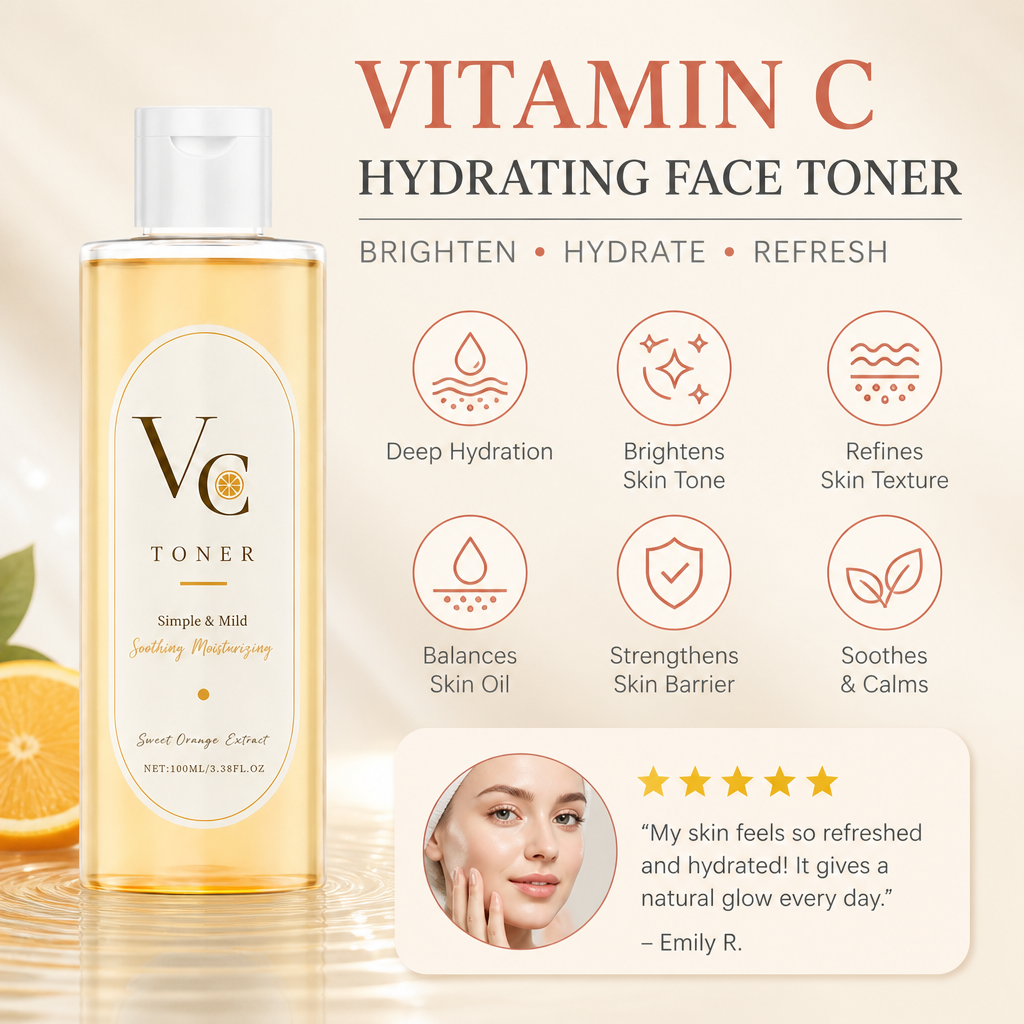 Vitamin C Hydrating Face Toner – Brightening Moisture for Radiant Skin