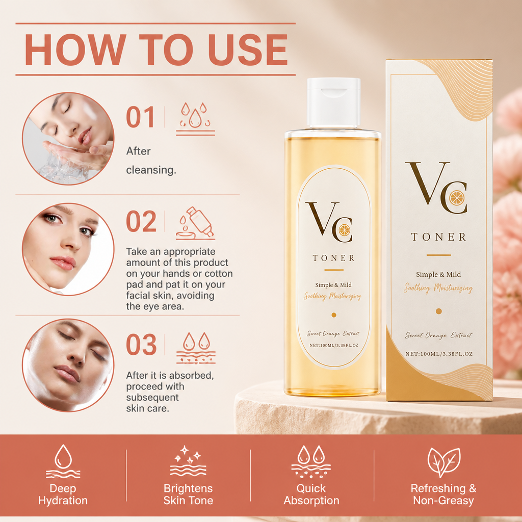 Vitamin C Hydrating Face Toner – Brightening Moisture for Radiant Skin
