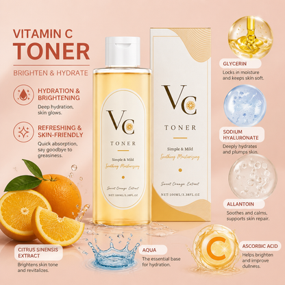 Vitamin C Hydrating Face Toner – Brightening Moisture for Radiant Skin