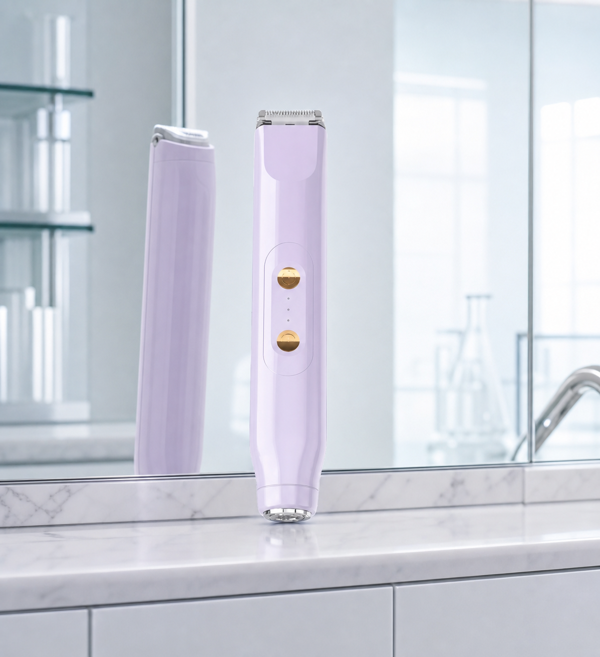 2-in-1 Waterproof Electric Face & Body Trimmer & Shaver for Women