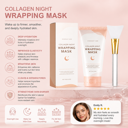 Collagen Peel-Off Sleeping Mask – Overnight Hydration & Smoother Skin