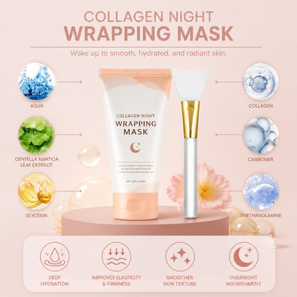 Collagen Peel-Off Sleeping Mask – Overnight Hydration & Smoother Skin